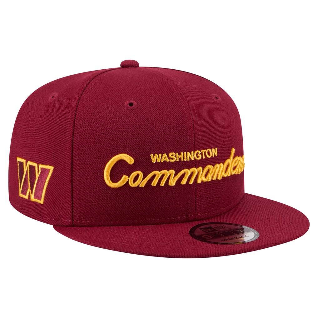  Washington Commanders New Era Core Team Script 9FIFTY Snapback Hat - Burgundy