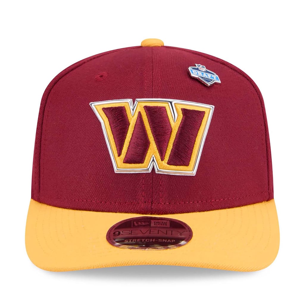  Washington Commanders New Era 2026 NFL Draft 9SEVENTY Adjustable Hat - Burgundy/Gold