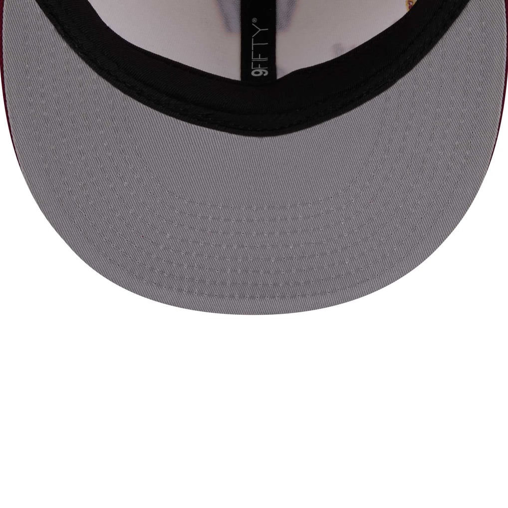 Washington Commanders New Era Oversized Slogan 9FIFTY Snapback Hat - Cream