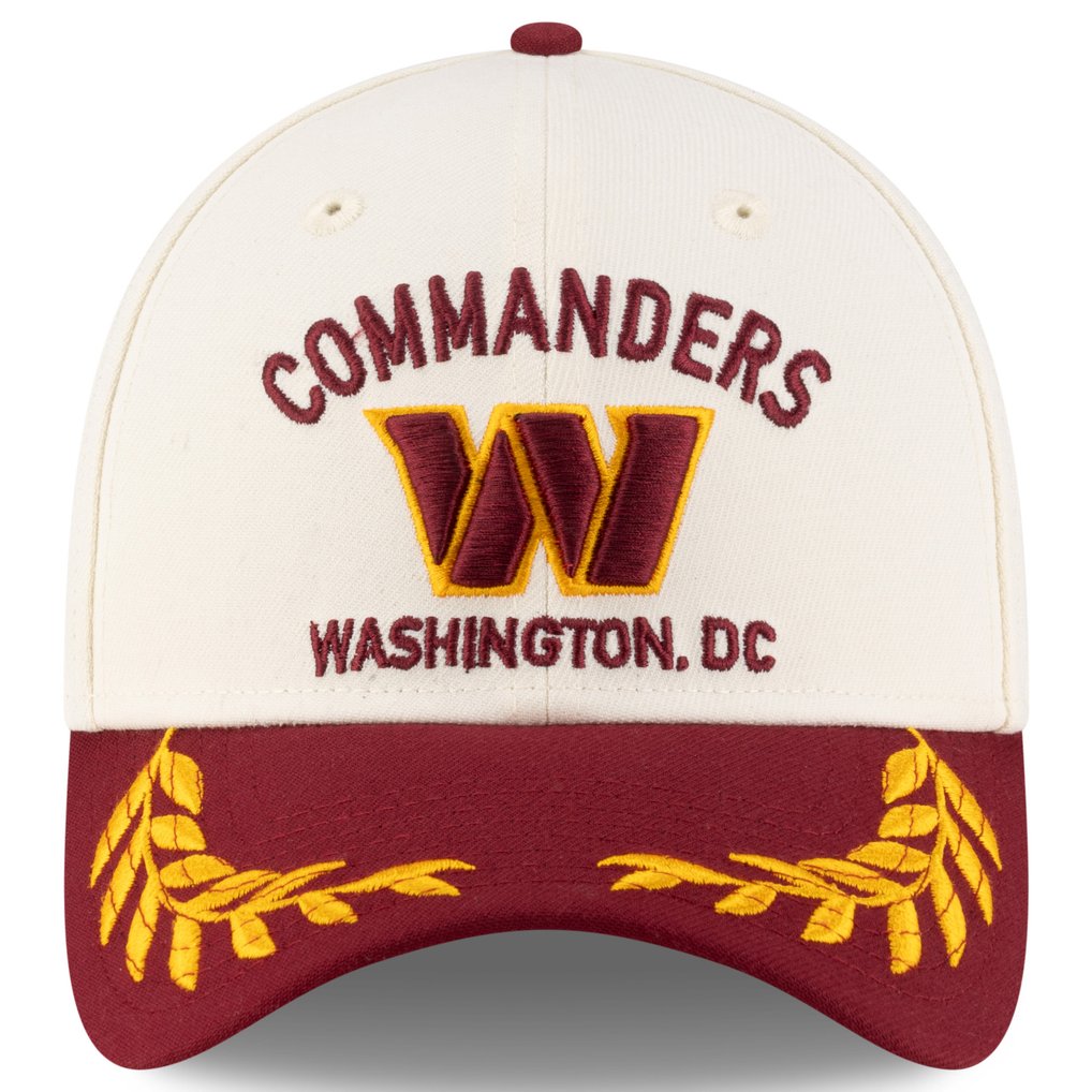  Washington Commanders New Era 2025 NFL Draft 39THIRTY Flex Hat - Cream/Burgundy
