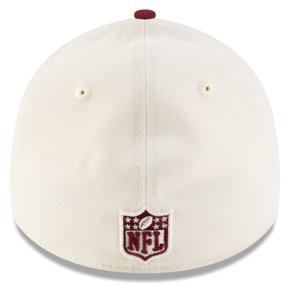  Washington Commanders New Era 2025 NFL Draft 39THIRTY Flex Hat - Cream/Burgundy