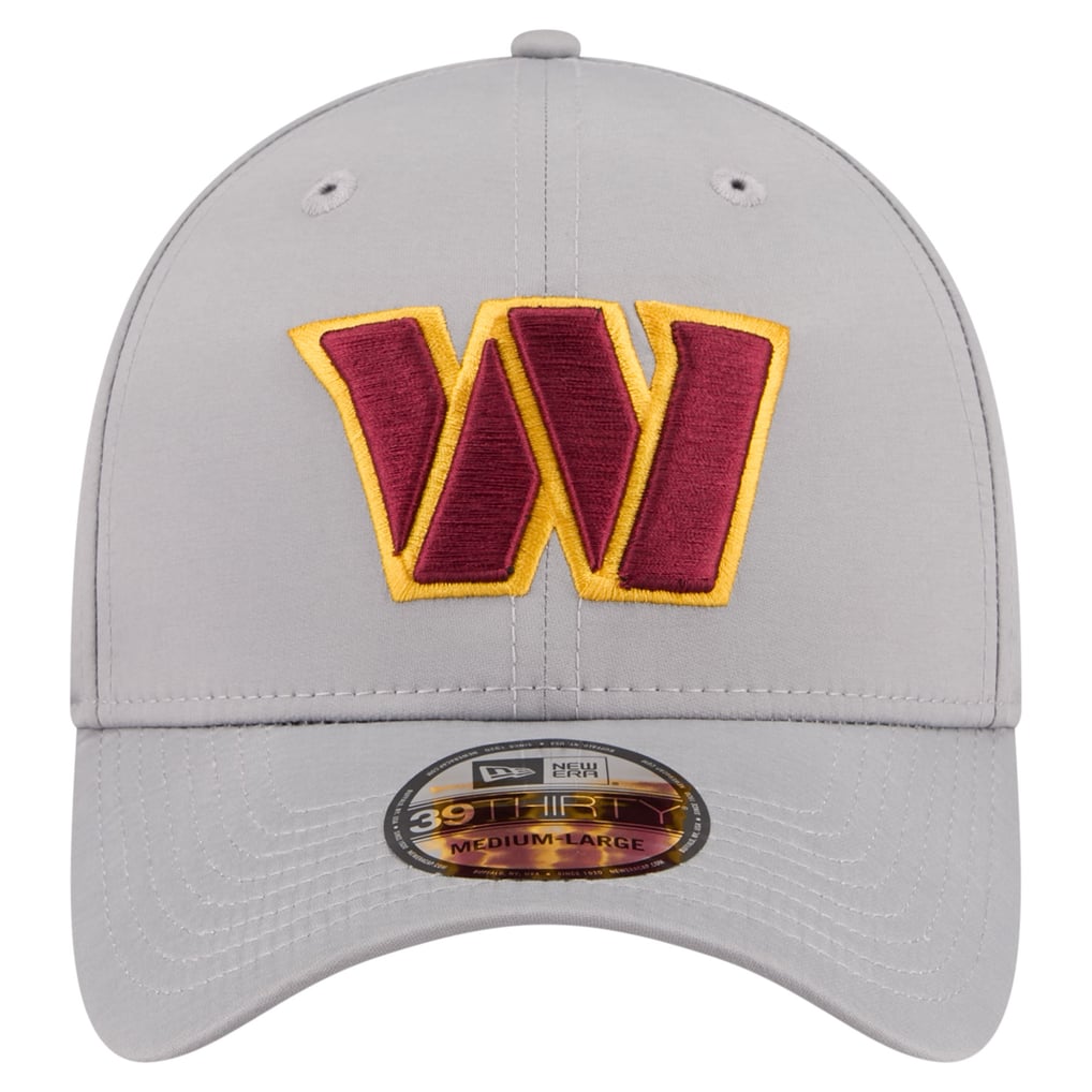  Washington Commanders New Era Perforated 39THIRTY Flex Hat - Gray