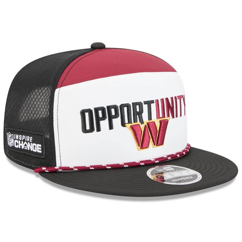 Washington Commanders New Era 2025 Inspire Change Split Panel 9FIFTY Snapback Hat - White/Black