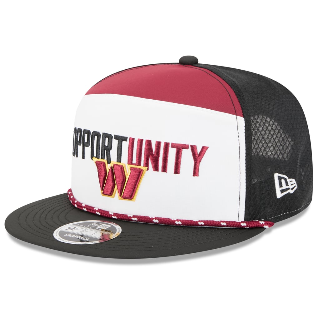Washington Commanders New Era 2025 Inspire Change Split Panel 9FIFTY Snapback Hat - White/Black