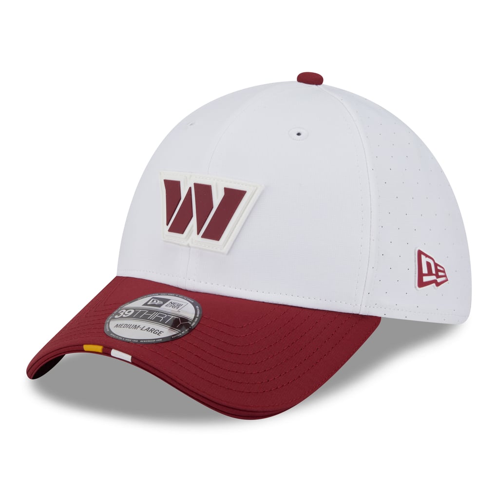  Washington Commanders New Era 2025 NFL Training Camp 39THIRTY Flex Hat - White/Burgundy