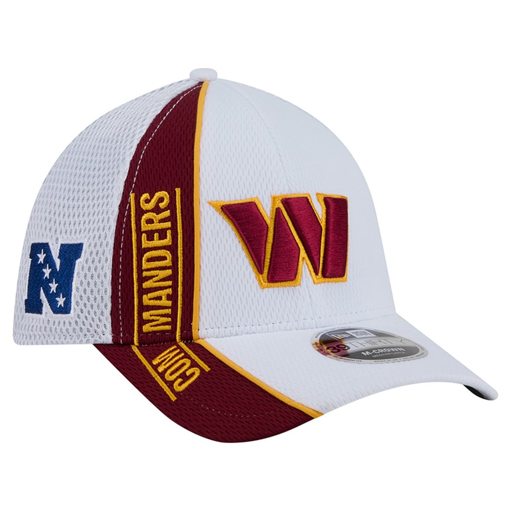 Washington Commanders New Era Dash 39THIRTY M-Crown Flex Hat - White/Burgundy