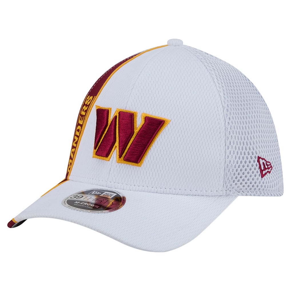 Washington Commanders New Era Dash 39THIRTY M-Crown Flex Hat - White/Burgundy