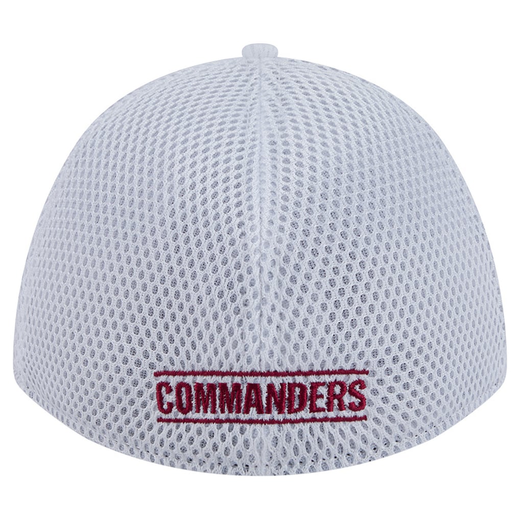 Washington Commanders New Era Dash 39THIRTY M-Crown Flex Hat - White/Burgundy