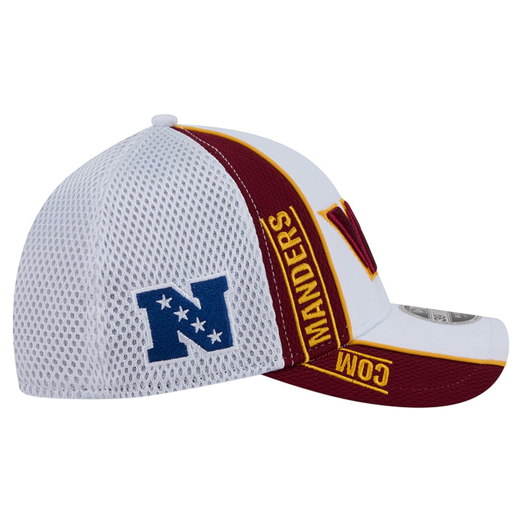 Washington Commanders New Era Dash 39THIRTY M-Crown Flex Hat - White/Burgundy