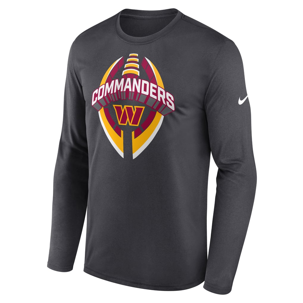 Washington Commanders Nike Primetime Legend Icon Performance Long Sleeve T-Shirt - Anthracite