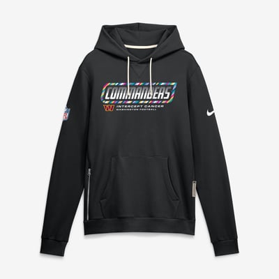 Washington Commanders Nike 2026 NFL Crucial Catch Sideline Standard Issue Dri-FIT Pullover Hoodie - Black