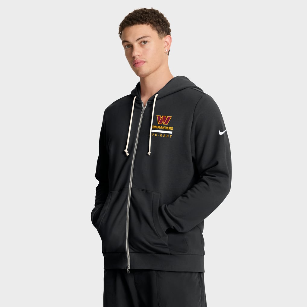 Washington Commanders Nike Sideline Standard Issue Utility Player Dri-FIT Full-Zip Hoodie - Black