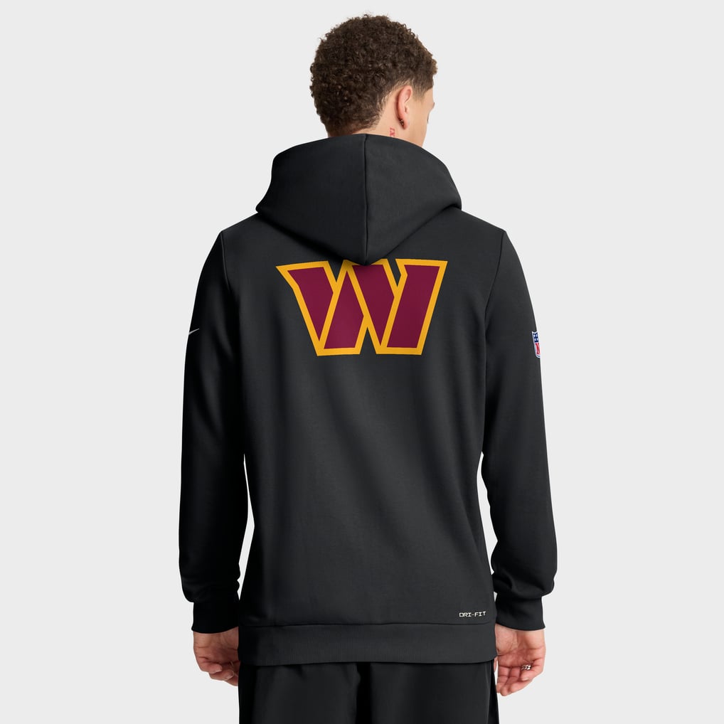 Washington Commanders Nike Sideline Standard Issue Utility Player Dri-FIT Full-Zip Hoodie - Black