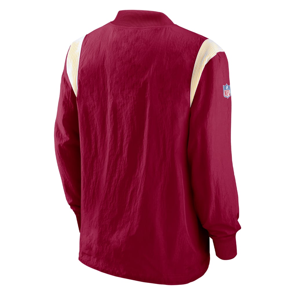 Washington Commanders Nike Sideline Athletic Stack V-Neck Pullover Windshirt Jacket - Burgundy
