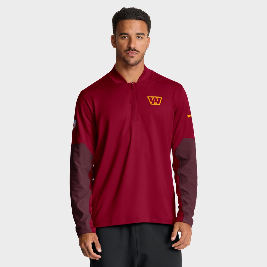 Washington Commanders Nike Sideline Dri-FIT Half-Zip Pullover - Burgundy