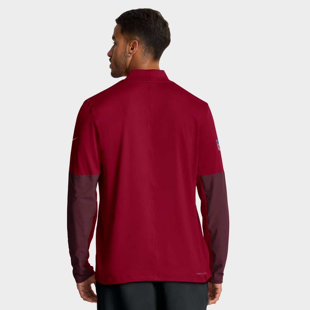 Washington Commanders Nike Sideline Dri-FIT Half-Zip Pullover - Burgundy