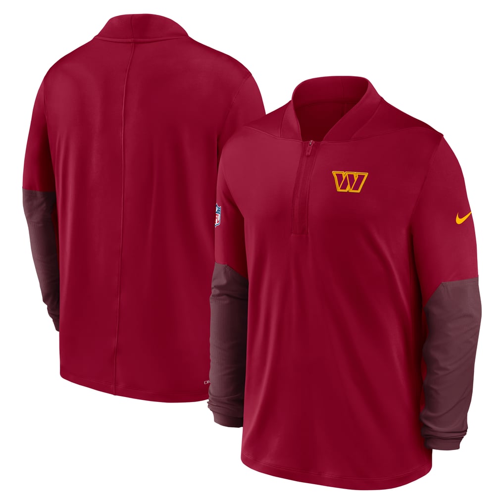 Washington Commanders Nike Sideline Dri-FIT Half-Zip Pullover - Burgundy