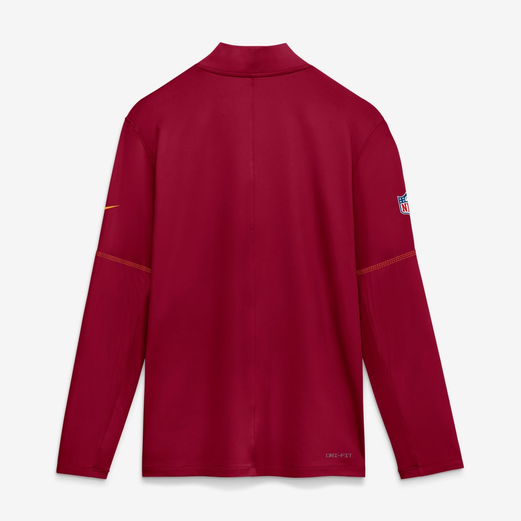 Washington Commanders Nike Sideline Logo Glory Midweight Dri-FIT Half-Zip Pullover - Burgundy