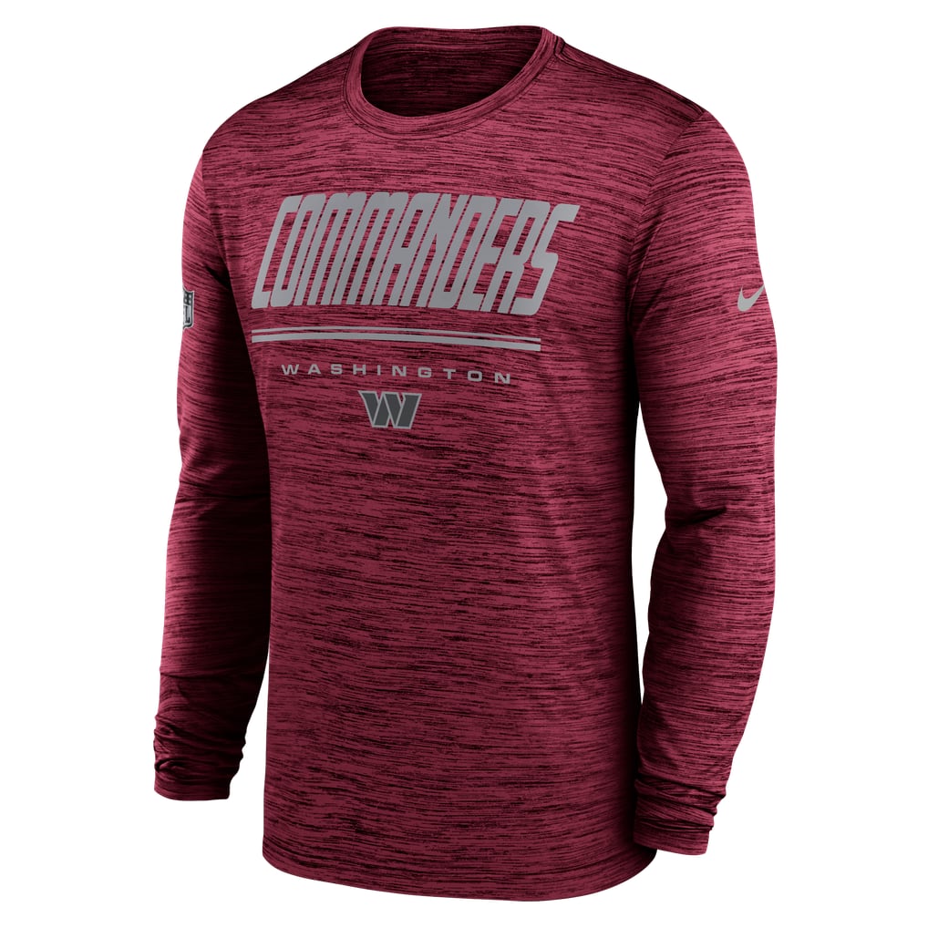 Washington Commanders Nike Sideline Offensive Transition Velocity Dri-FIT Long Sleeve T-Shirt - Burgundy