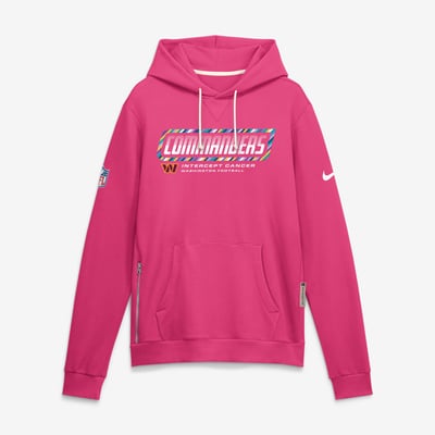 Washington Commanders Nike 2026 NFL Crucial Catch Sideline Standard Issue Dri-FIT Pullover Hoodie - Pink