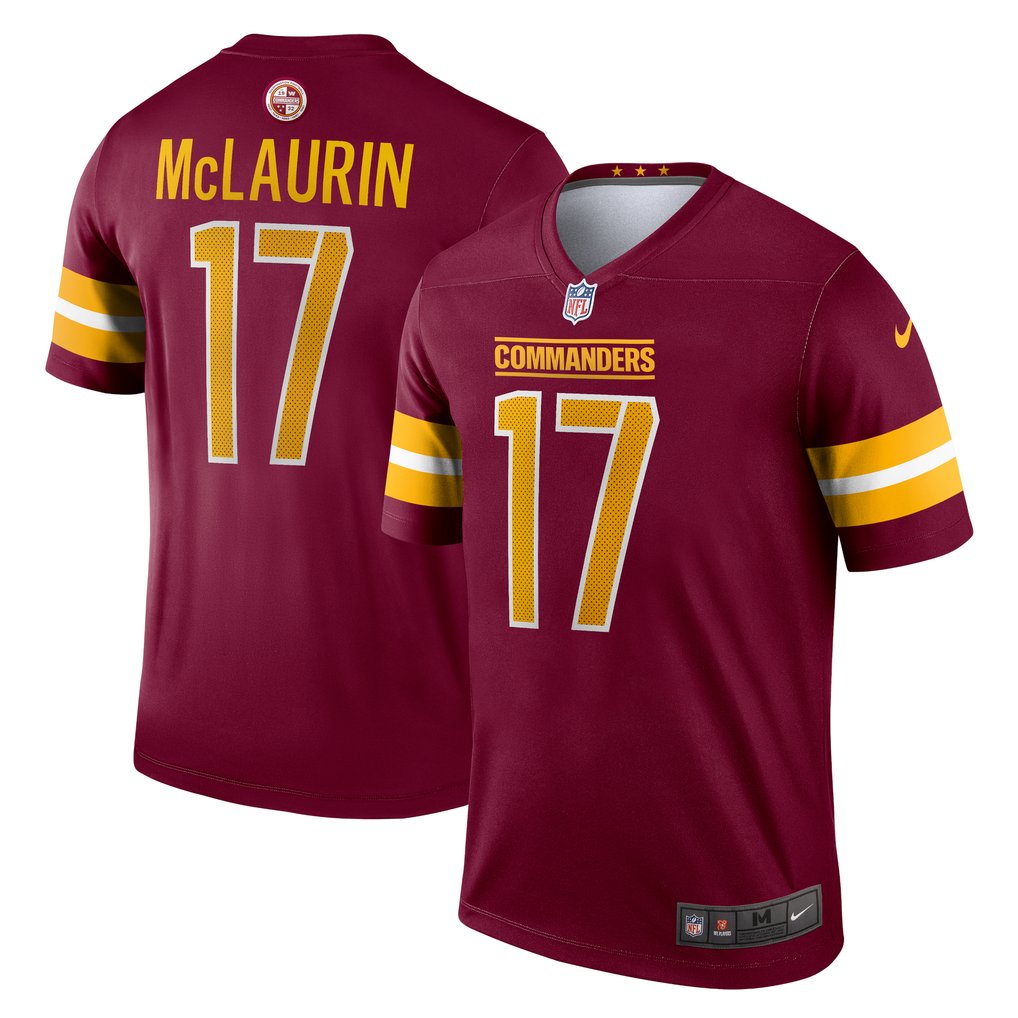 Terry McLaurin Washington Commanders Nike Legend Player Performance Top - Burgundy