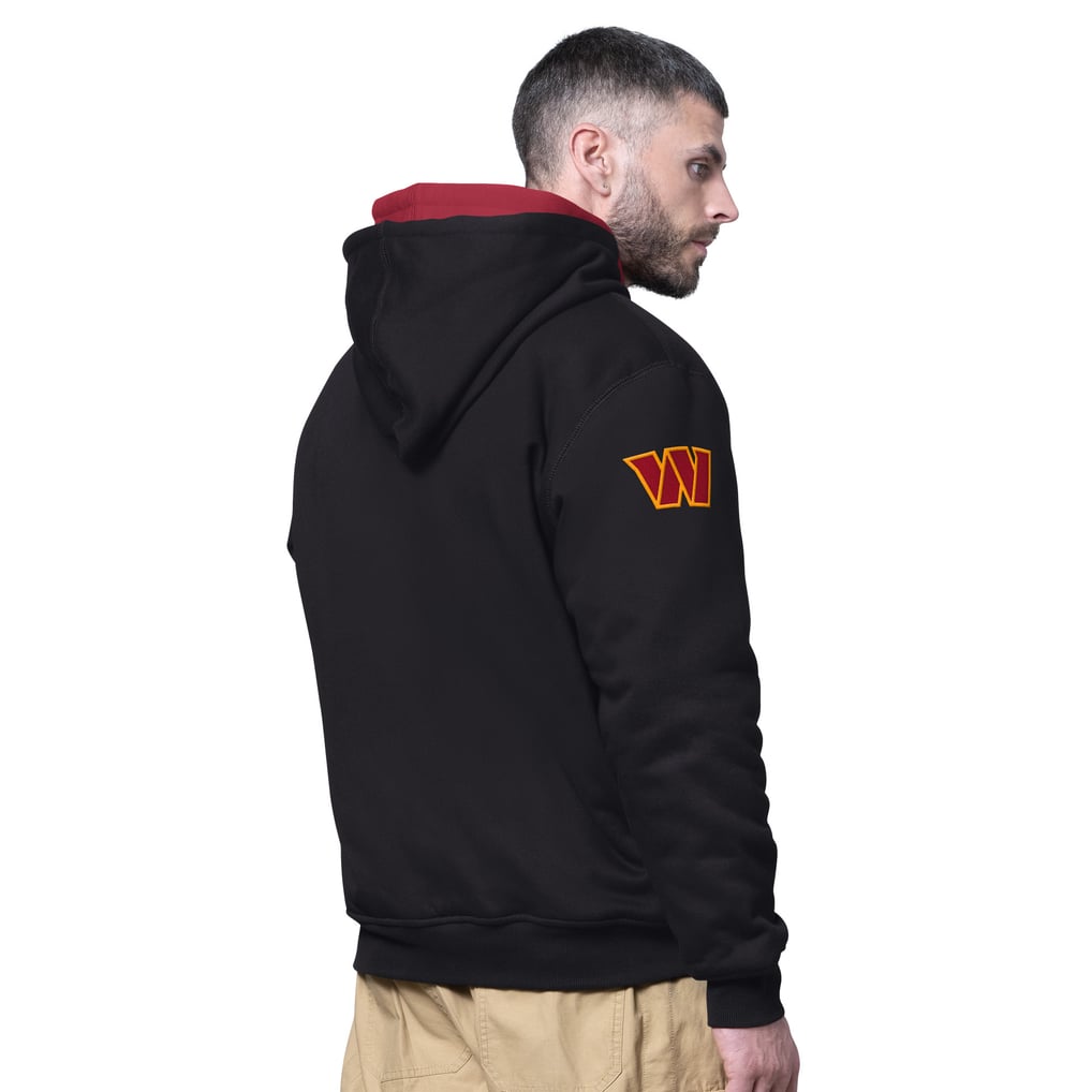 Washington Commanders Starter Big Shot Full-Zip Double Hoodie - Black