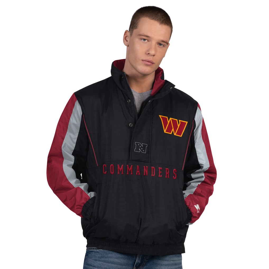  Washington Commanders Starter Thursday Night Gridiron Half-Zip Jacket - Black