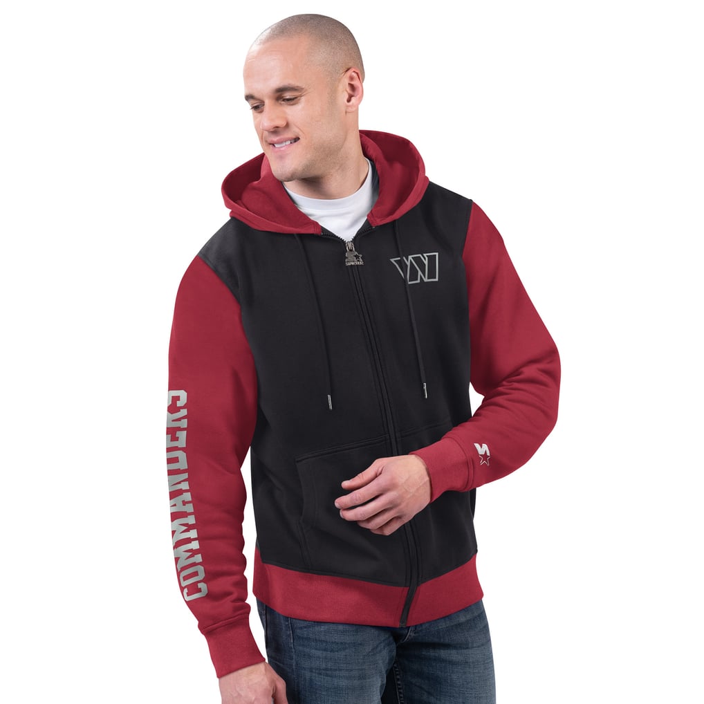 Washington Commanders Starter Thursday Night Gridiron Full-Zip Hoodie - Black/Burgundy