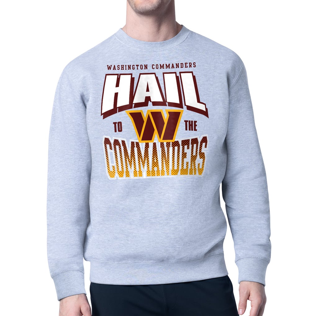 Washington Commanders Starter Comic Style Sweatshirt - Gray