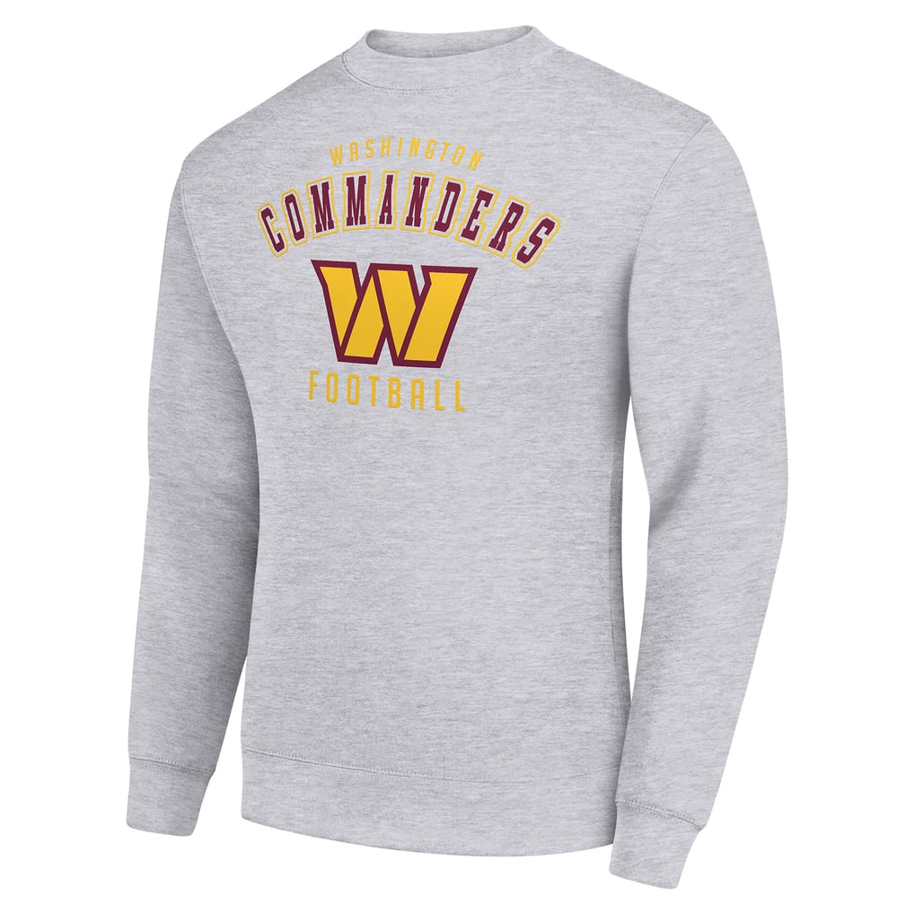 Washington Commanders Starter Team Logo Pullover Sweatshirt - Heather Gray