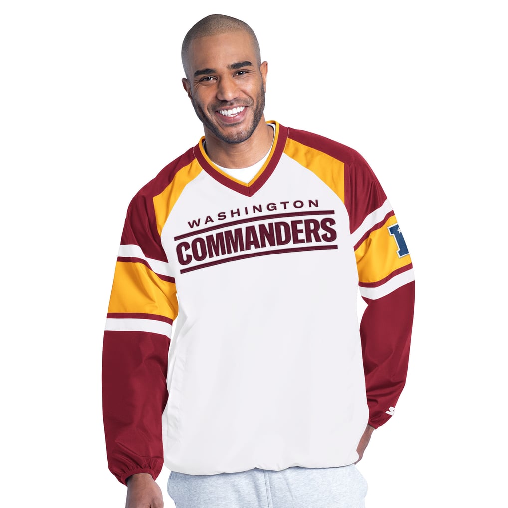  Washington Commanders Starter Infield Play Raglan Pullover Jacket - White