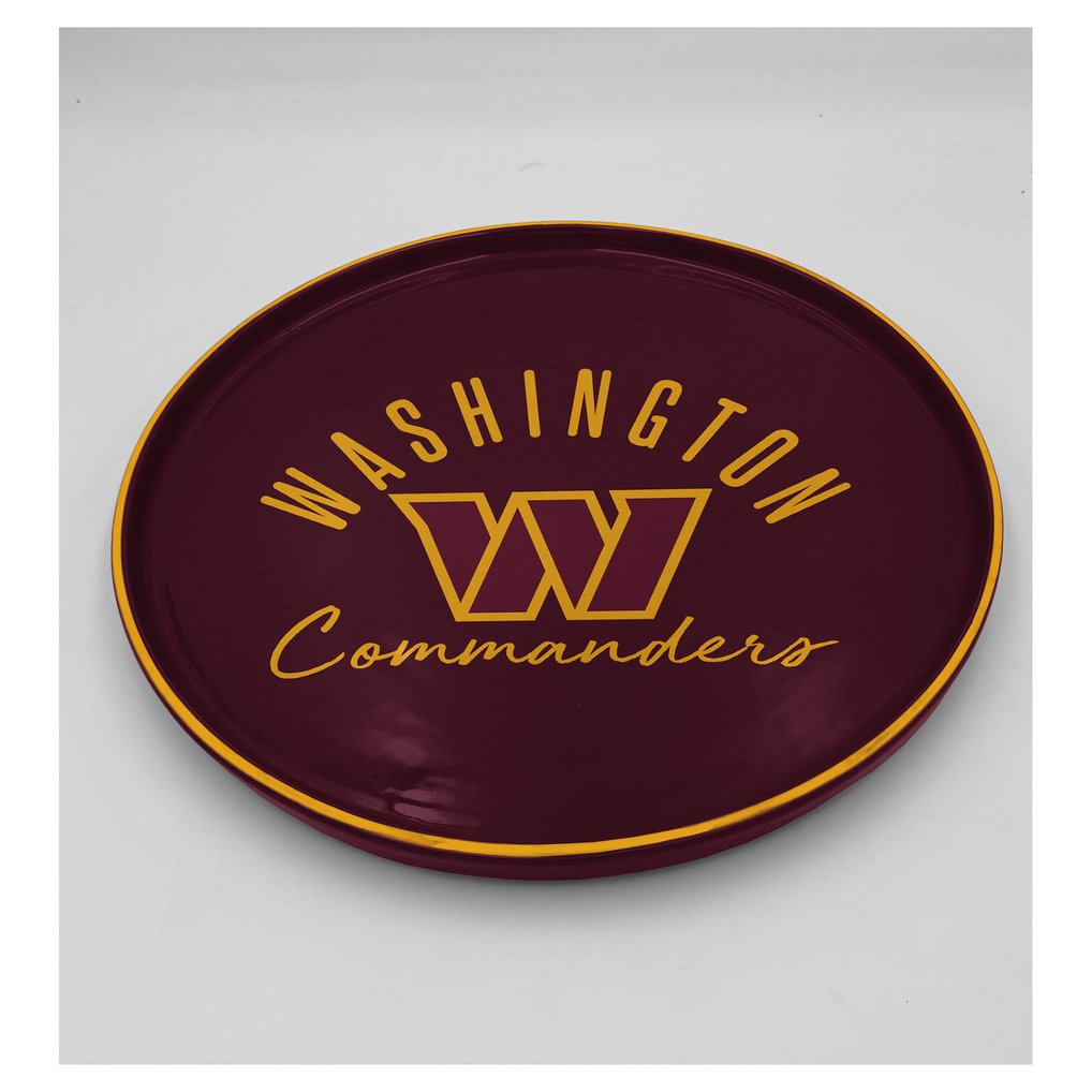 Washington Commanders Pegasus 14" Script Logo Round Serving Tray