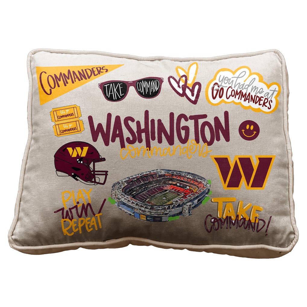 Washington Commanders Pegasus 19" Loco Fan Canvas Décor Pillow