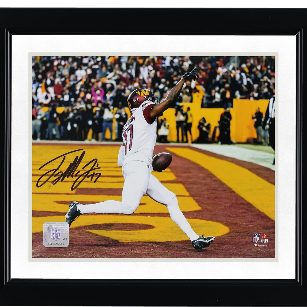 Terry McLaurin Washington Commanders Autographed Fanatics Authentic 8" x 10" Touchdown Photograph 