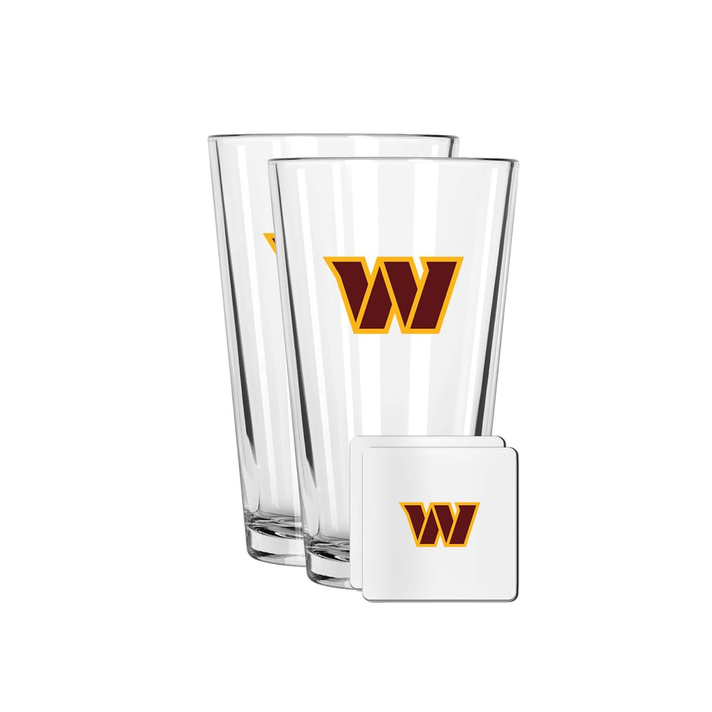 Washington Commanders The Memory Company 16oz. Pint Glass and Coaster Set