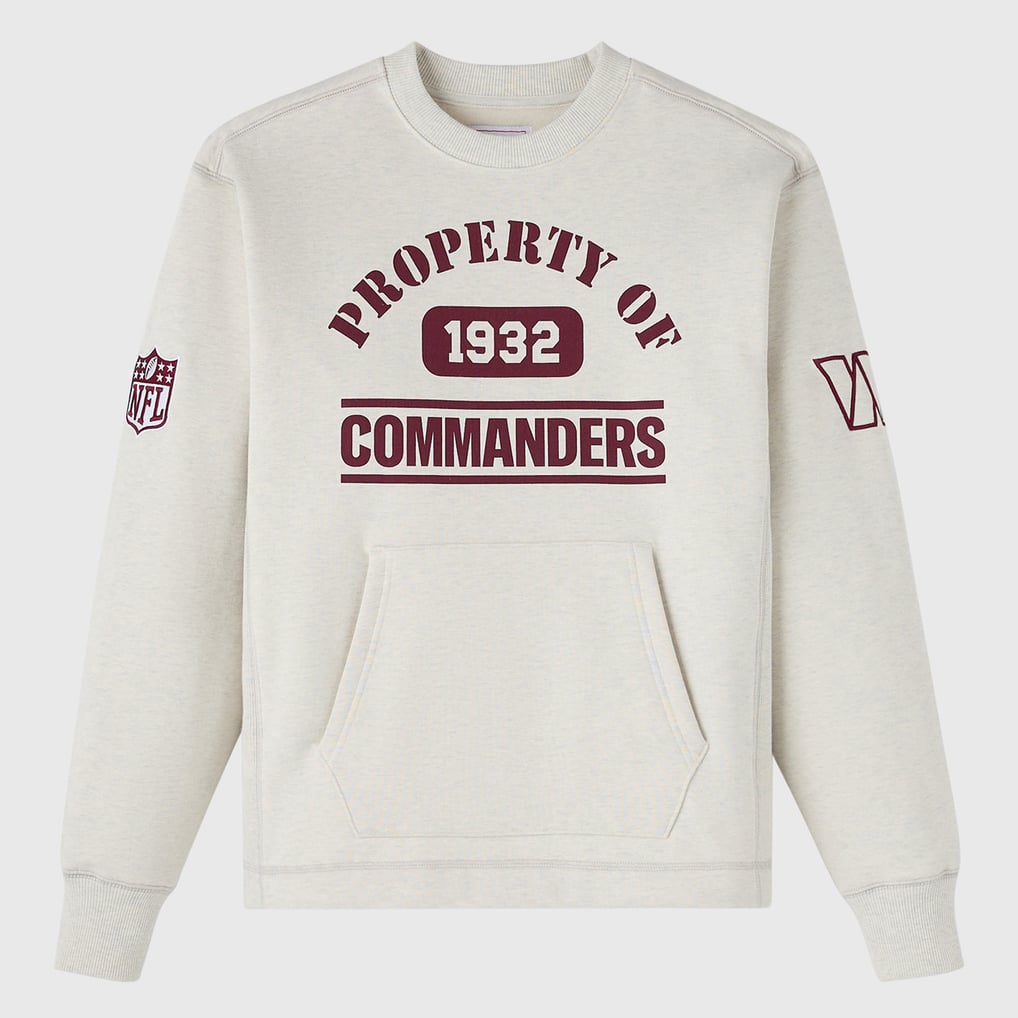 Washington Commanders OVO x NFL Unisex Fleece Sweatshirt - Heather Gray