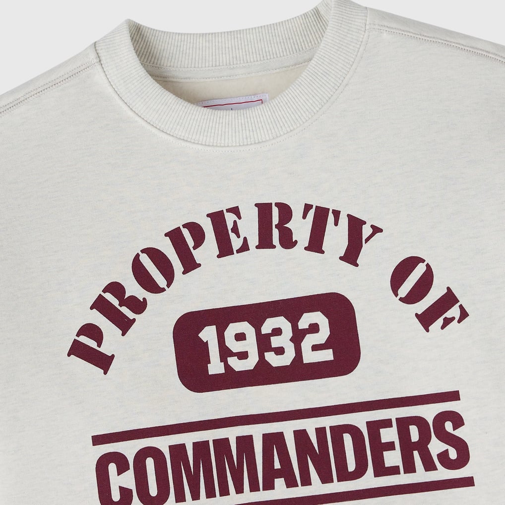 Washington Commanders OVO x NFL Unisex Fleece Sweatshirt - Heather Gray