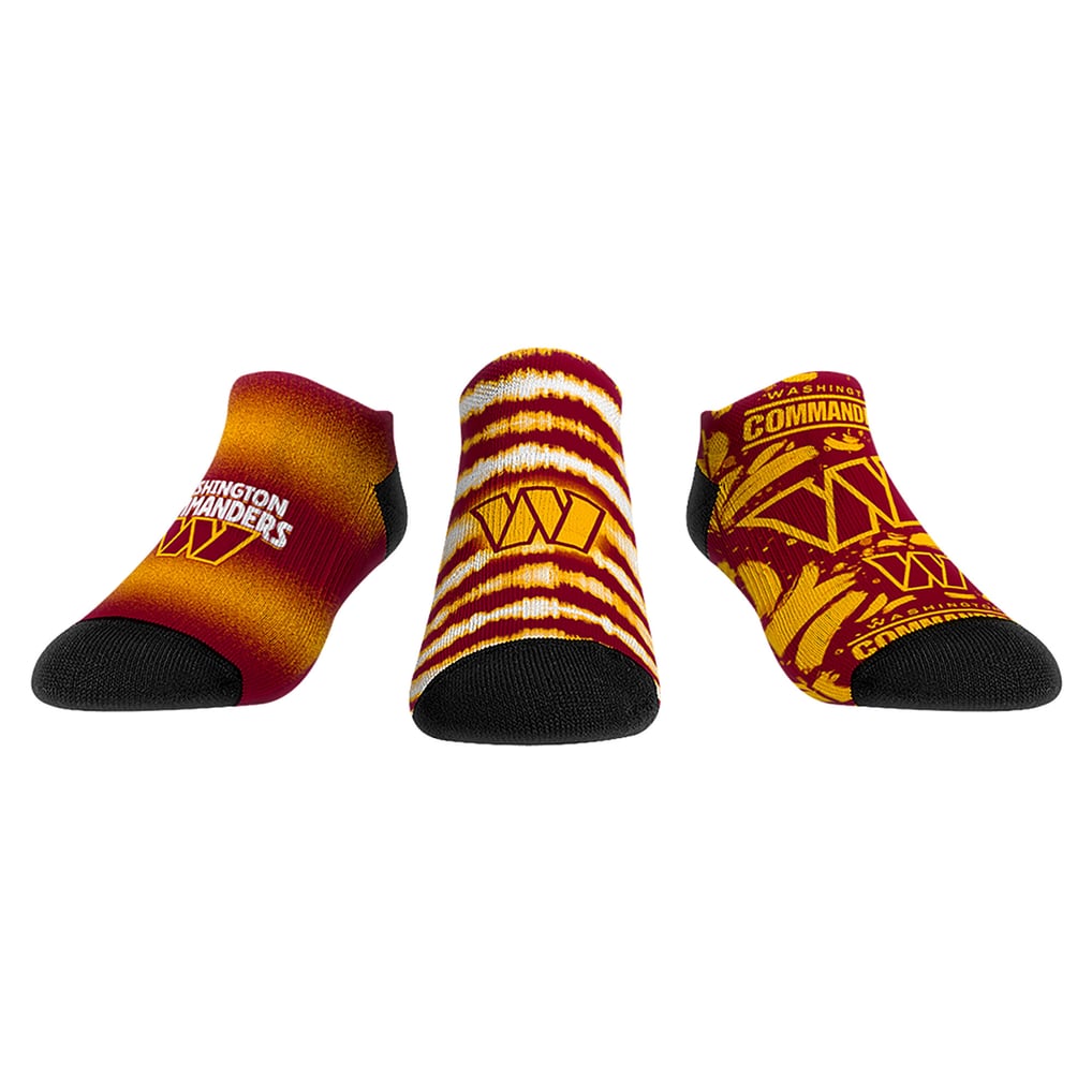 Washington Commanders Rock Em Socks Unisex Make Some Noise Three-Pack Low-Cut Socks Set