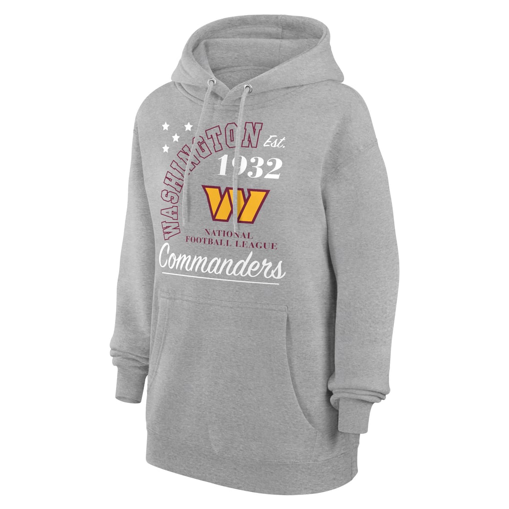  Washington Commanders Starter Unisex Arch Team Fleece Pullover Hoodie - Heather Gray