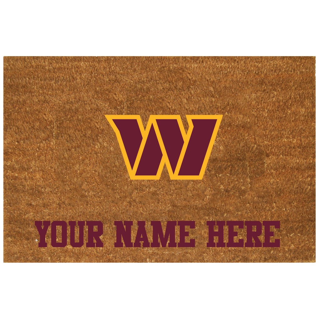 Washington Commanders 23'' x 35'' Personalized Door Mat