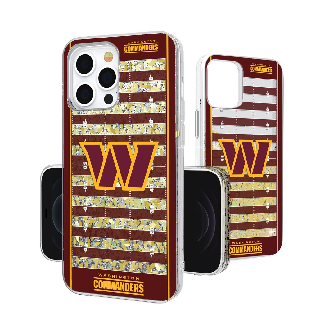 Washington Commanders iPhone Field Design Glitter Case