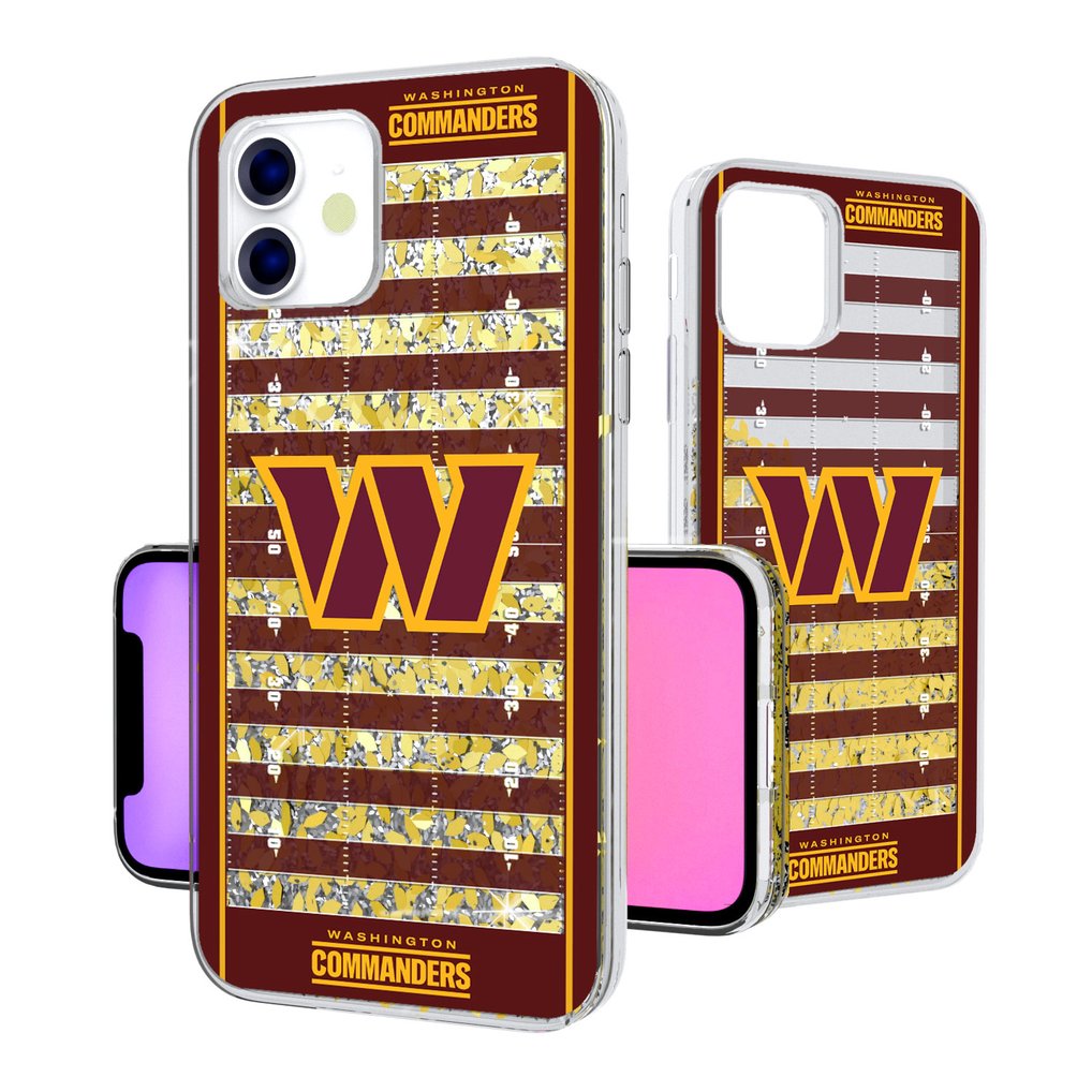 Washington Commanders iPhone Field Design Glitter Case
