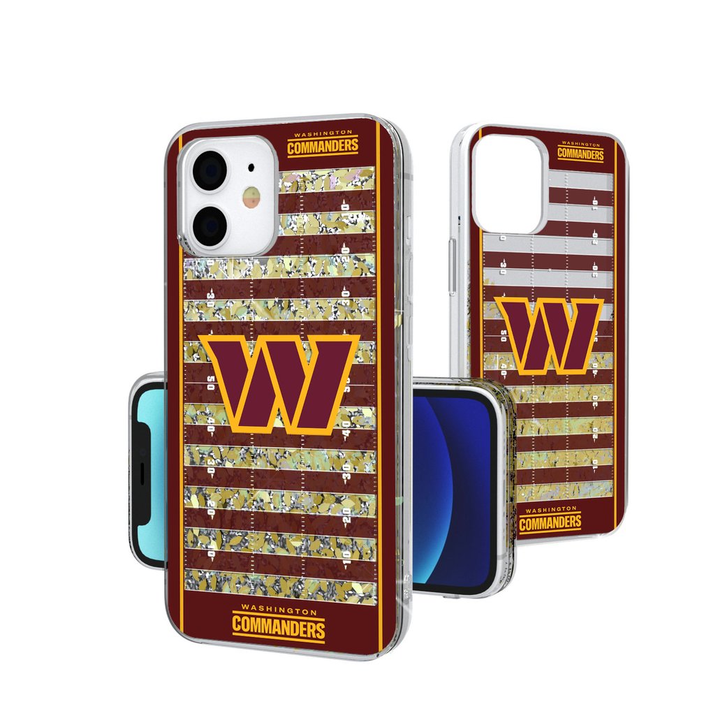 Washington Commanders iPhone Field Design Glitter Case