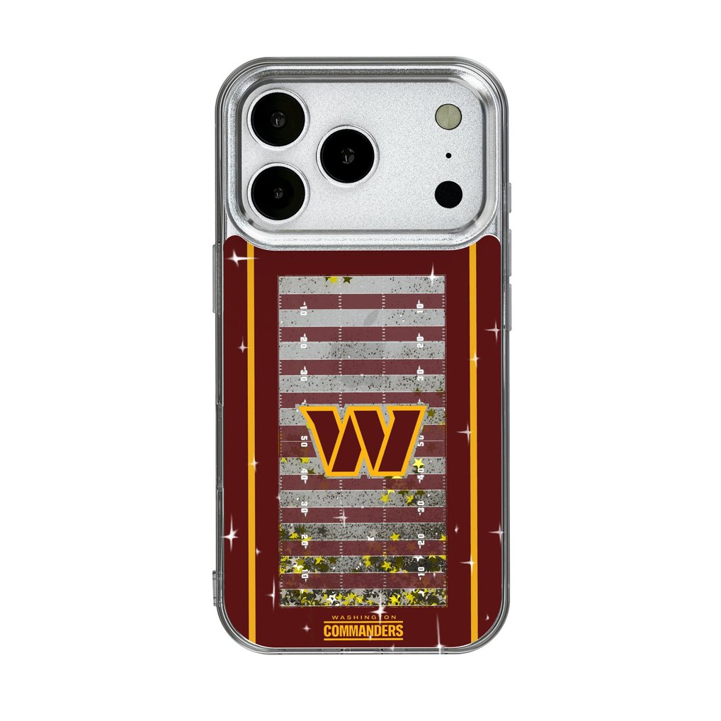 Washington Commanders iPhone Field Design Glitter Case