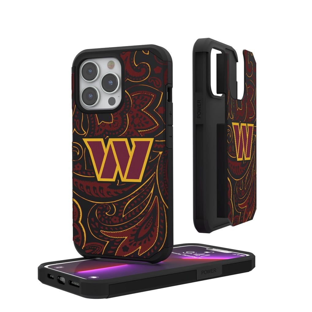 Washington Commanders iPhone Rugged Paisley Design Case