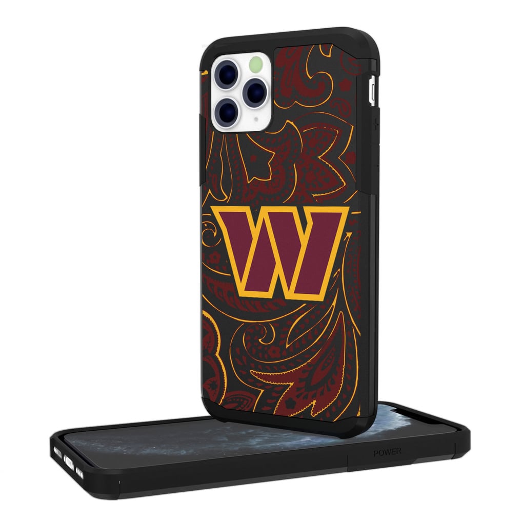 Washington Commanders iPhone Rugged Paisley Design Case