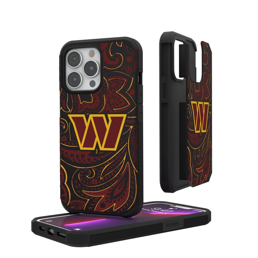 Washington Commanders iPhone Rugged Paisley Design Case