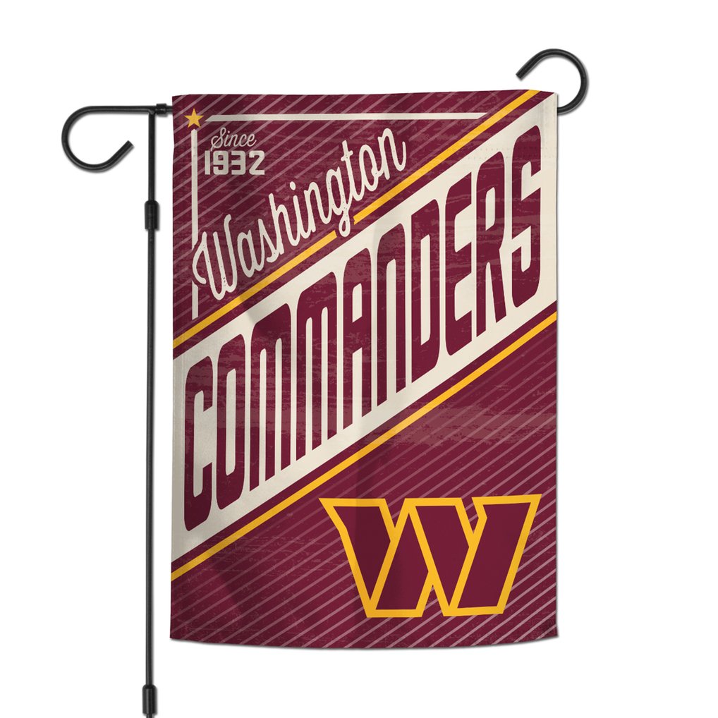 Washington Commanders WinCraft 12" x 18" Retro Double-Sided Garden Flag