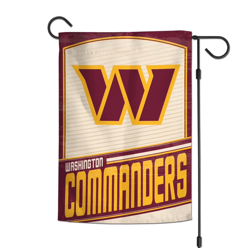Washington Commanders WinCraft 12" x 18" Retro Double-Sided Garden Flag