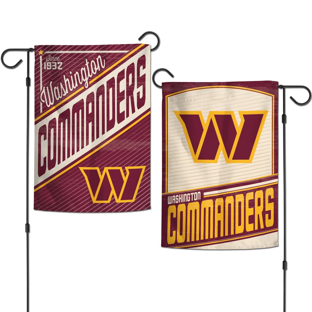 Washington Commanders WinCraft 12" x 18" Retro Double-Sided Garden Flag